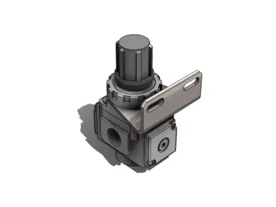 Regulador de Fluxo SMC AR20 F02B Y B Flow Regulator 3D model