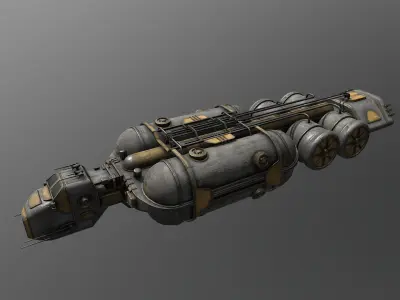 Cargo-Ship-Type-2 steampunk tank 3D model