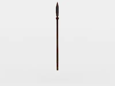 Axe wooden spear Low-poly 3D model purchase