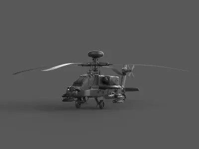 Apach Helicopter 3D model