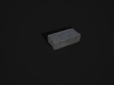 Military Weapon Crate  Game-Ready 3D Model Low-poly 3D model