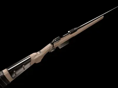 Sniper Rifle 3D model 3