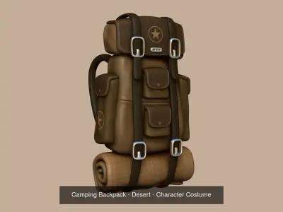 05 Military Backpacks - Army or Soldier Character