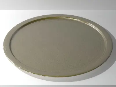 Brass Ornate Tray 3D model