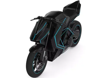Supermoto Motorcycle 3D model buy