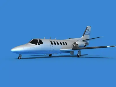 Cessna Citation 550 II Bravo V03 3D model