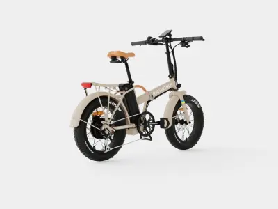 Sandstorm Bike Low-poly 3D model