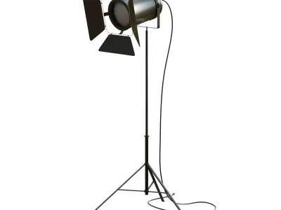 Studio Spotlight Low-poly 3D model