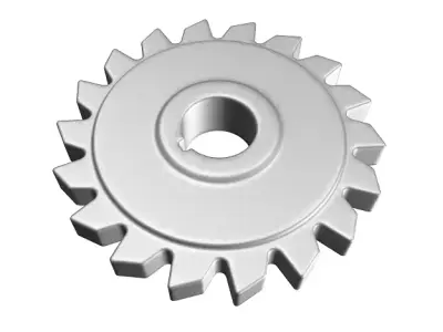 Mechanical Milling Cutter Low-poly 3D model