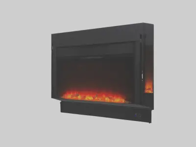 Electric fireplace model 3D model