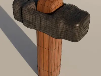 Hammer Free low-poly 3D model buy