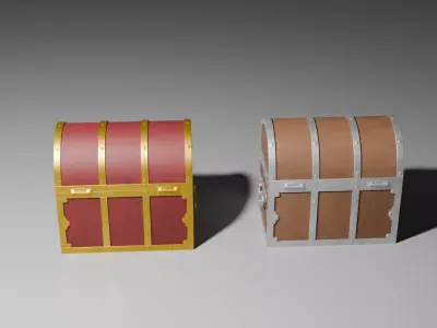 antique chest 3D print model