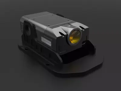Sci-Fi Camera Sensor Projector Low-poly 3D model