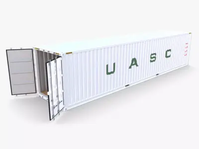 40ft Shipping Container UASC v2 3D model