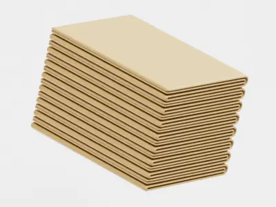Folded New Cloth Low-poly 3D model