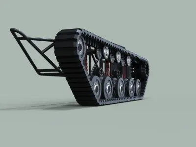 Track suspension 3D model