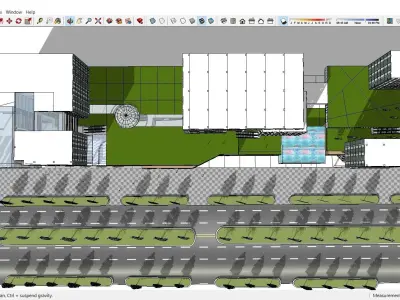 Sketchup Commercial Complex M1 3D model