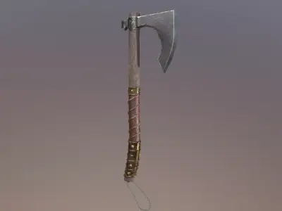 Axe 3d  Low-poly 3D model by rokikundu19