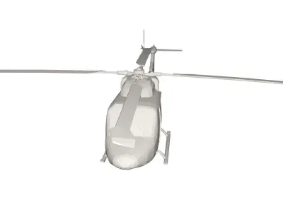 Military Helicopter concept Low-poly 3D model by vlad25