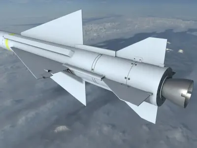 Matra 530 Missile Low-poly 3D model