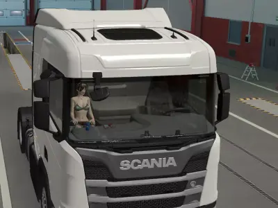 Guar - Diana Companion mod for ETS2  Low-poly 3D model