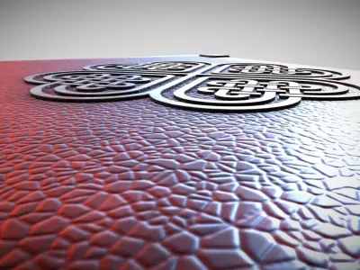Celtic Medieval Book Low-poly 3D model