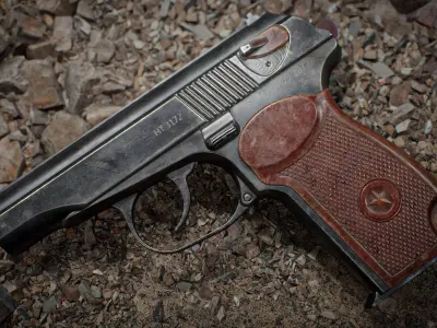 PM Makarov Pistol Low-poly 3D model purchase