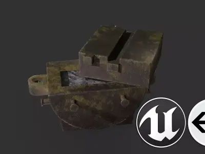 Foundry Cont Low-poly 3D model