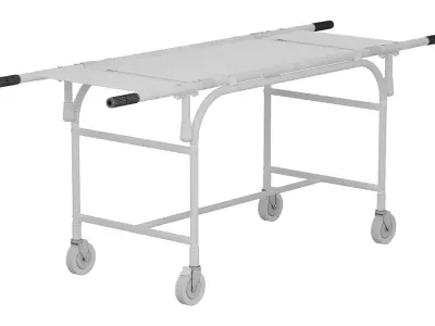 Hospital Ambulance Stretcher Trolley 3D model