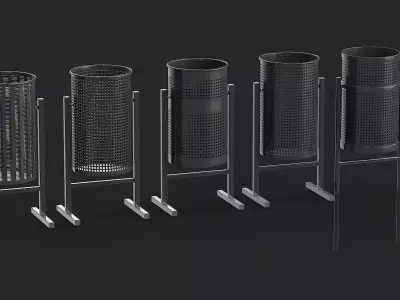 Street Metal Bins Pack