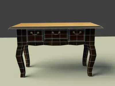 Antique Table Low-poly 3D model
