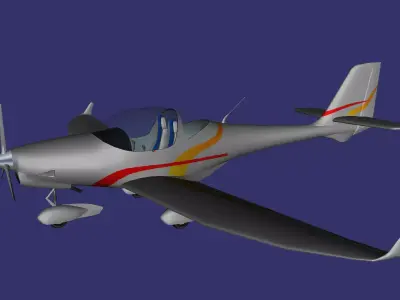 Aquila A210 Free low-poly 3D model