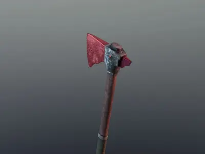 Axe - Ruby Low-poly 3D model