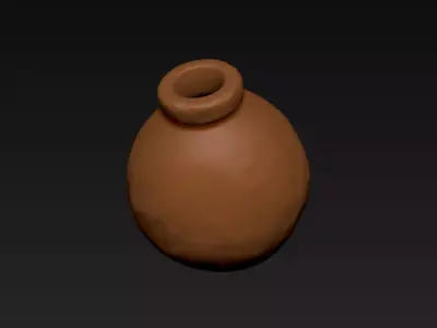 Clay Bottle 3D print model