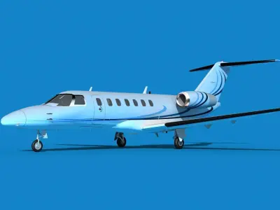 Cessna C528 Citation CJ3 V11 3D model