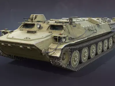 MT-LB Version 2 Low-poly 3D model