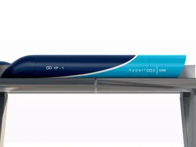 Hyperloop one XP-1 3D model