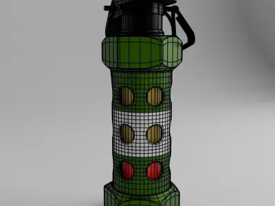 Flashbang grenade Stun grenade 3D model