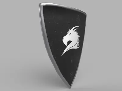 Shield Low-poly 3D model get