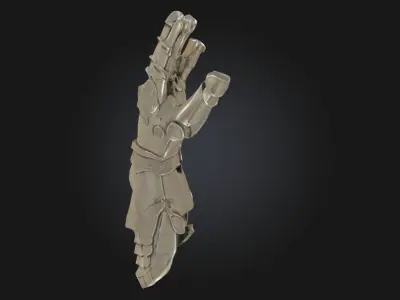 Ornate Gauntlet Decorative Armor Piece 3D model