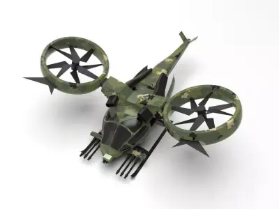 avatar heli14 Small creative airplane model 3D print model