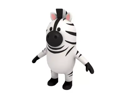 Zebra Character 3D model
