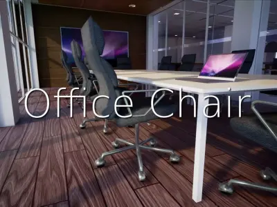 SHC Quick Office Officechair LM Low-poly 3D model