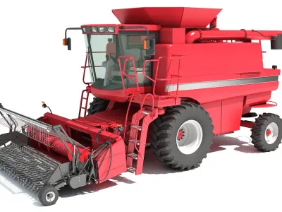 Combine Harvester 3D model 23