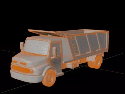 Mercedes Benz Dump TruckL1413 3D model