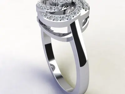 CM Fancy Woman Ring 3d Print Model 3D print model purchase