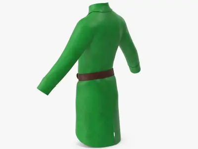  Coat Green with Belt 