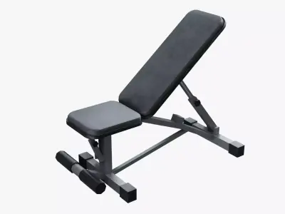 Weight Bench Low-poly 3D model buy