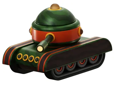 War Army Icon Pack 3D Model Low-poly 3D model