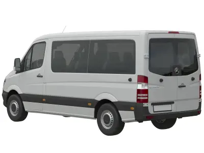 Mercedes-Benz Sprinter 2015 Minibus L2H1 3D model
